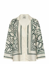 Over D Placed Print Shirt Scotch & Soda Cream