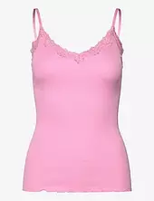 Rwbeatha Sl Regular Singlet Top Rosemunde Pink