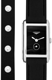 Longines Dameur L5.255.4.59.2 Dolcevita Sort/læder