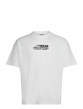 Great Boxy Printed Graphic Tee Weekday White