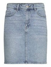 Vikaja Jaf Denim Skirt - Noos Vila Blue
