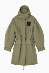 Ripstop Tri-layer Parka Coat W1013 - Kalamata - Ganni - Grøn S