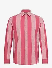Crinkled-stripe Regular Fit Shirt Scotch & Soda Red