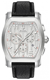 Bulova Herreur 63b145 Accutron Sølvfarvet/læder
