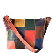 Style Pisa I Smuk Mørk Multifarve. Superfed Og Flot Shopper Til Skulder Og Crossbody