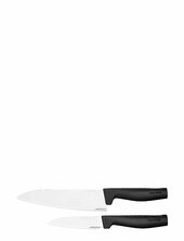 Hard Edge Knivset 2 Parts - Large Chef Knife & Vegetable Knife Fiskars Black