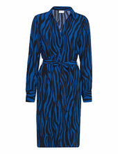Vifini L/s Midi Shirt Dress/su Vila Blue