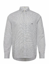 Reg Classic Poplin Check Shirt Gant Green