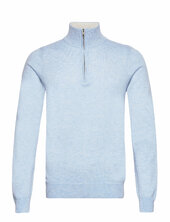 Man Half Zip Davida Cashmere Blue