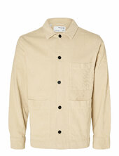 Slhloosetony-cord Overshirt Noos Selected Beige