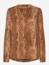 V-neck Viscose Top Scotch & Soda Brown