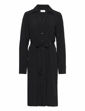 Vifini L/s Midi Shirt Dress/su Vila Black