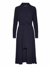 Long-sleeve Georgette Midi Dress Lauren Ralph Lauren Navy