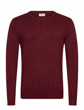 Ecovero L/s O-neck Knit Lindbergh Burgundy