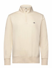 Shield Logo Half Zip Sweat Gant Cream