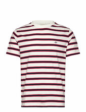Striped Ss Tshirt Gant Red
