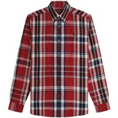 Skjorter M. Lange ærmer Fred Perry  Fp Madras Check Shirt