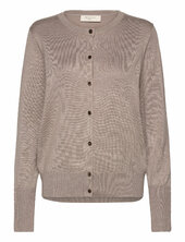 Cardigan From Freequent In A Fine-knit Material. The Cardigan Has A Simple Silho Free/quent Beige