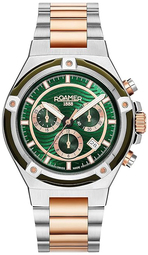 Roamer Monza Herreur 221837-49-75-20 Tempomaster Grøn/rosaguldtonet