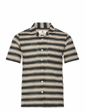 Akkurt Struc Stripe S/s Shirt Anerkjendt Patterned