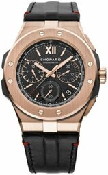 Chopard Herreur 295387-9001 Alpine Eagle Sort/læder Ø44 Mm