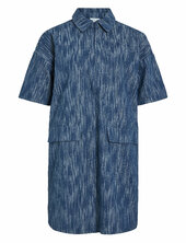 Vikubra 2/4 Demim Dress Vila Navy
