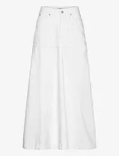 Sherry Denim Skirt Twist & Tango White