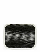 Räsymatto Plate 15x12 Cm Marimekko Home Black
