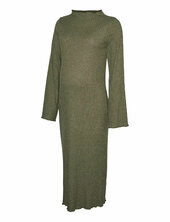 Mlsadie Ls Hn Jrs Midi Dress Mamalicious Khaki