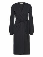 Catjaiw Wrap Dress Inwear Black