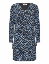 Fidel Short Print Dress Modström Blue