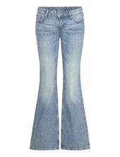 Nova Low Rise Slim Bootcut Leg Jeans Weekday Blue