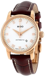 Mido Dameur M7600.3.26.8 Baroncelli Hvid/læder Ø29 Mm