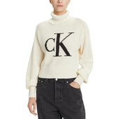 Pullovere Calvin Klein Jeans  Blown Up Ck Loose Sweater Contra Lv047d349g
