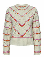 Yaslimera Ls Knit Pullover S. Yas Beige
