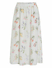 Viednana Fir Midi Skirt/ln Vila White