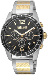 Just Cavalli Herreur Jc1g204m0075 Classic Sort/gul Guldtonet Stål