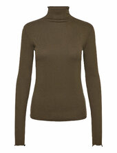 Rib Mock Neck Top Filippa K Khaki