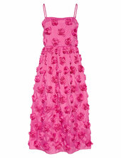 Yasrossie Strap Midi Dress - Ka Event Yas Pink