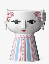 Eva Candle Holder H9.5 Cm Pink Bjørn Wiinblad Pink