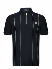 Pinstripe Z/n Polo Shirt Fred Perry Navy
