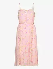 Recycled Chiffon Strap Dress Rosemunde Pink