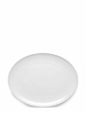 Rhombe Oval Serving Dish 42x32 White Lyngby Porcelæn White