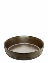 Raw Metallic Brown - Suppe Tallerken 1 Stk D19,4 X H4,5 Cm Aida Brown