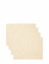 Uni Place Mat Rib 4-pack Linum Cream