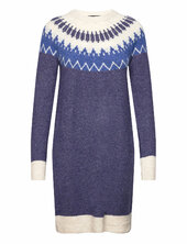 Vmsim Ls Nordic Dress Ga Rep Lcs Vero Moda Blue