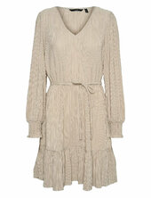 Vmsoma Ls Short Dress Jrs Vero Moda Beige