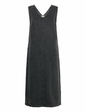 Dress From Freequent In A Soft Denim. The Dress Has A Simple Silhouette With Wid Free/quent Grey