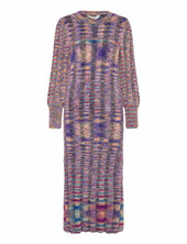 Objtalpa Knit Re L/s Dress 135 Object Patterned
