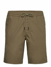 Boardwalk Slub Shorts With Elastic Knowledge Cotton Apparel Green